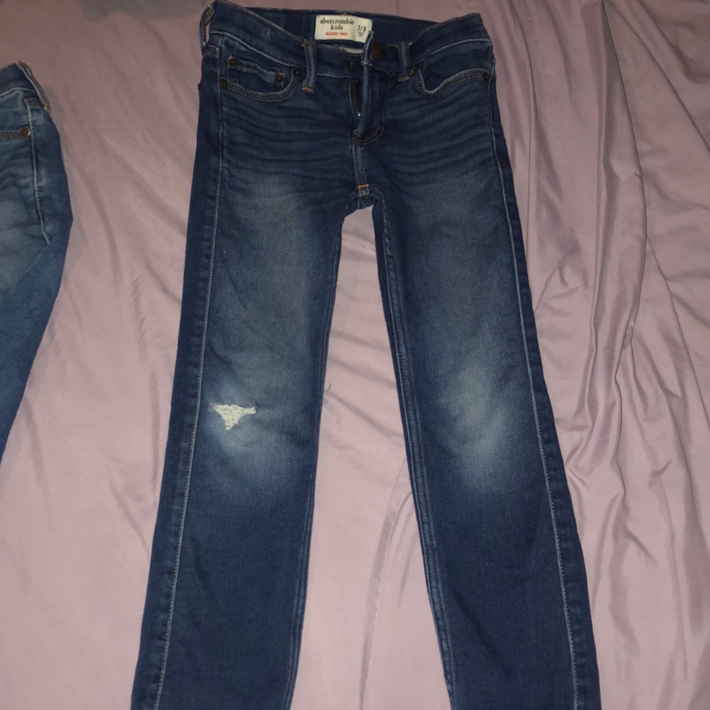 Dark blue jeans